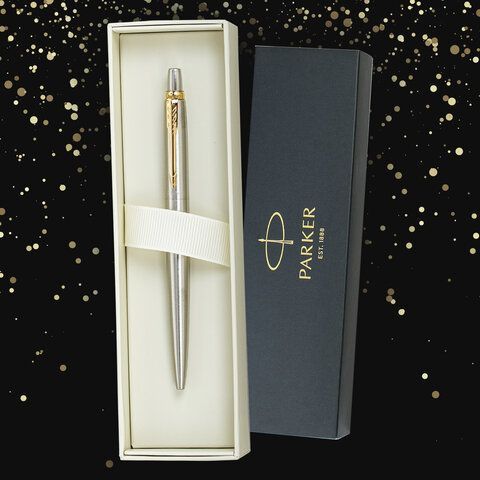 Ручка шариковая PARKER &quot;Jotter Core Stainless Steel GT&quot;, пакет, 880887