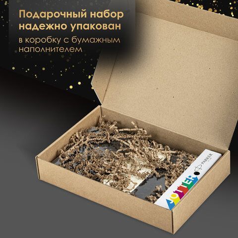 Ручка шариковая PARKER &quot;Jotter Plastic CT&quot;, корпус красный, ежедневник А5 красный, пакет, 880897
