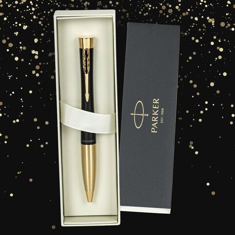 Ручка шариковая Parker &quot;Urban Twist Black GT&quot;, ежедневник А5 черный, пакет, 880898