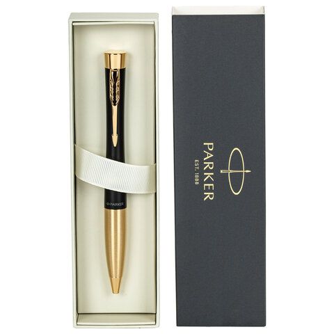 Ручка шариковая Parker &quot;Urban Twist Black GT&quot;, ежедневник А5 черный, пакет, 880898