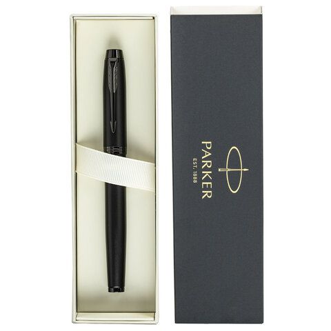 Ручка перьевая PARKER &quot;IM Achromatic Black BT&quot;, ежедневник А5 черный, пакет, 880901
