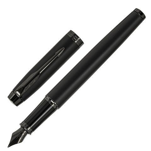 Ручка перьевая PARKER &quot;IM Achromatic Black BT&quot;, ежедневник А5 черный, пакет, 880901