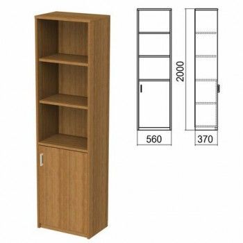 Шкаф полузакрытый "Арго", 560х370х2000 мм, орех (КОМПЛЕКТ)