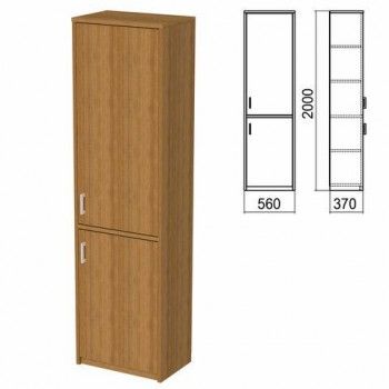 Шкаф закрытый "Арго", 560х370х2000 мм, орех (КОМПЛЕКТ)